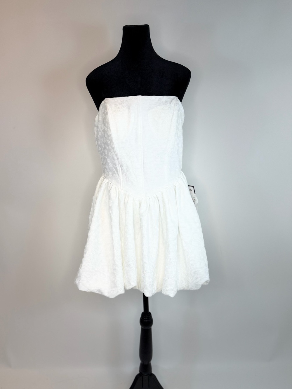 B Darlin Juniors Jacquard Strapless Dress